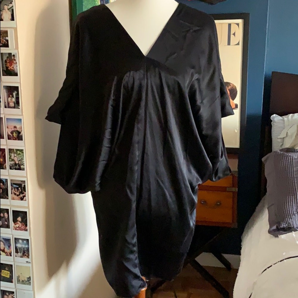 Richard Ruiz Black 100% Silk Dress